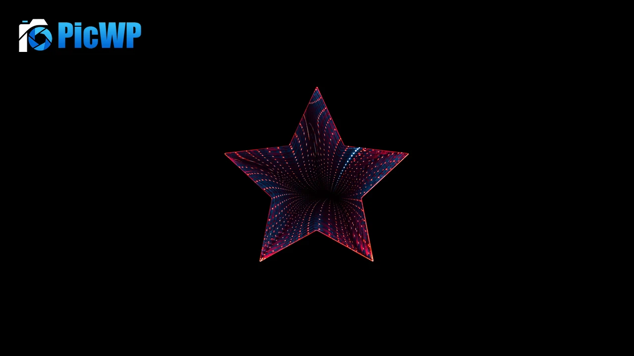 Star Neon 4K PC Wallpaper