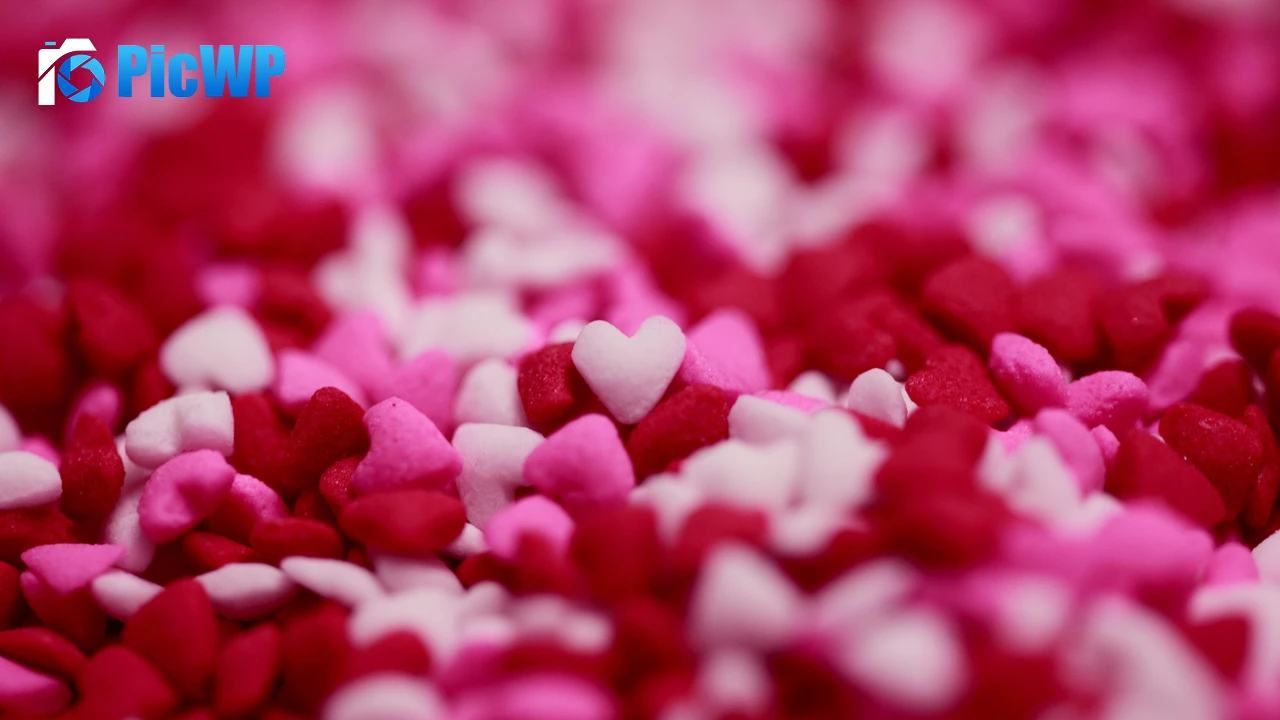 Love hearts Pink 4K PC Wallpaper