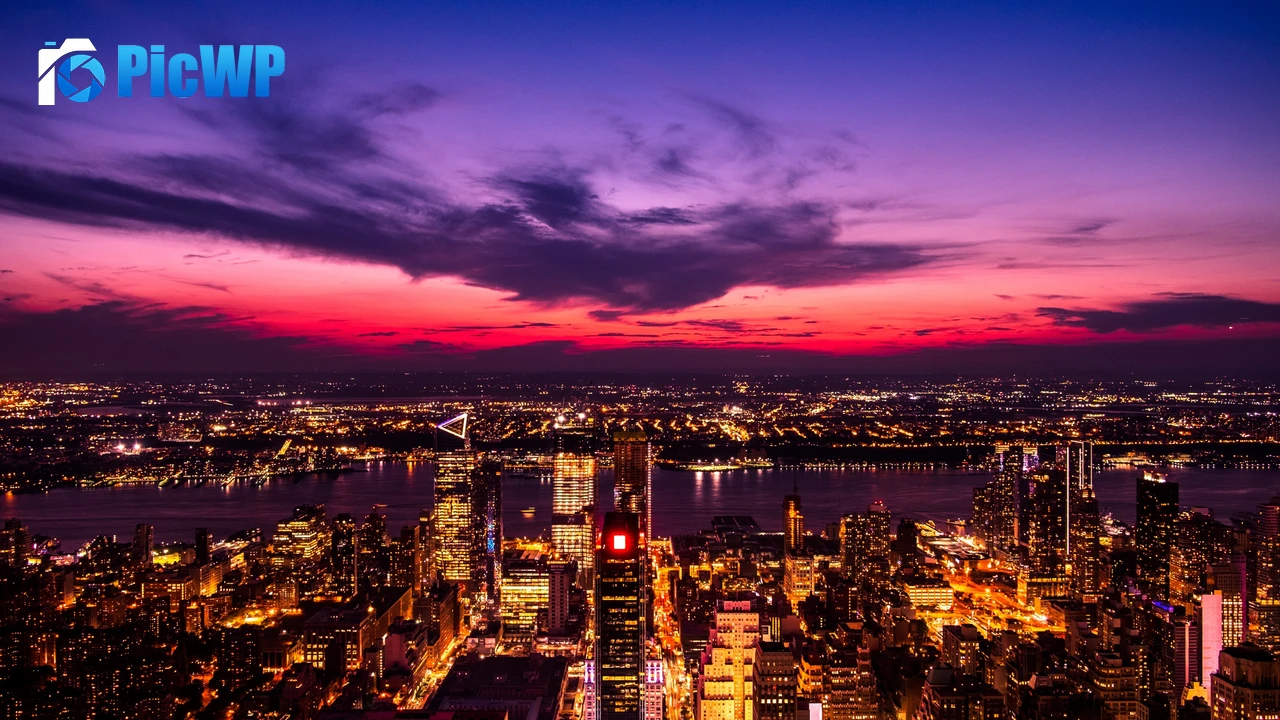 New York City Twilight 4K PC Wallpaper