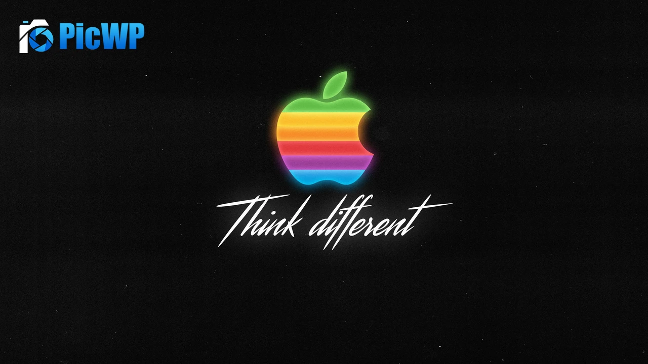 Think different Apple logo 4K PC Wallpaper