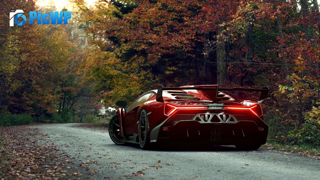 Lamborghini Veneno Roadster Digital Art 4K PC Wallpaper