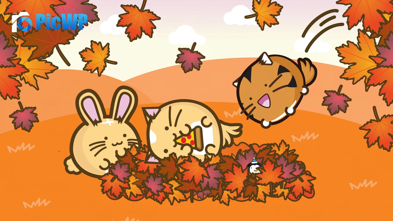 Fuzzballs Autumn 4K PC Wallpaper