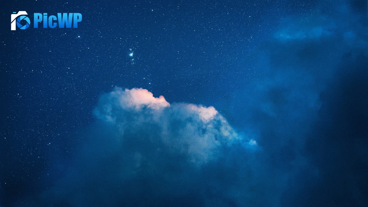 Starry sky Clouds 4K PC Wallpaper