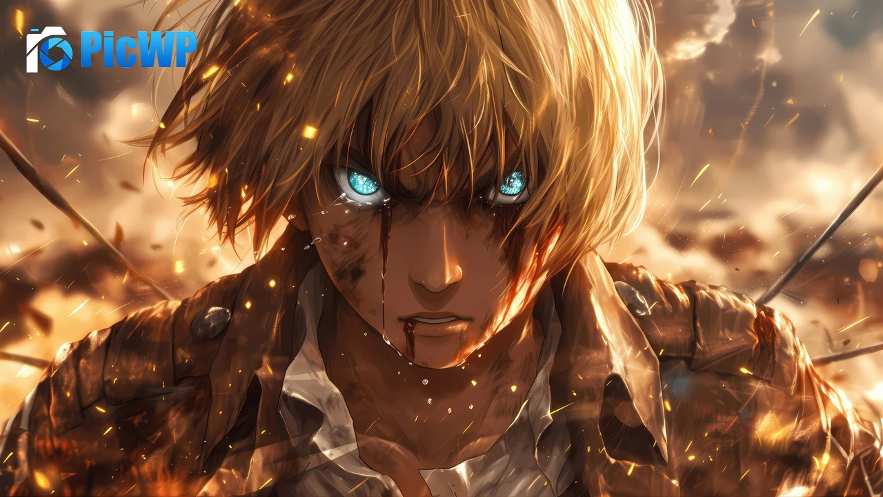 Armin Arlert AI art 4K PC Wallpaper