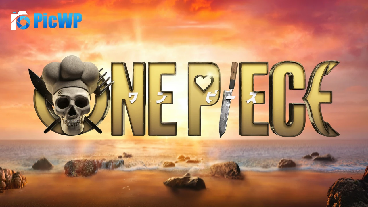 Sanji One Piece Logo 4K PC Wallpaper