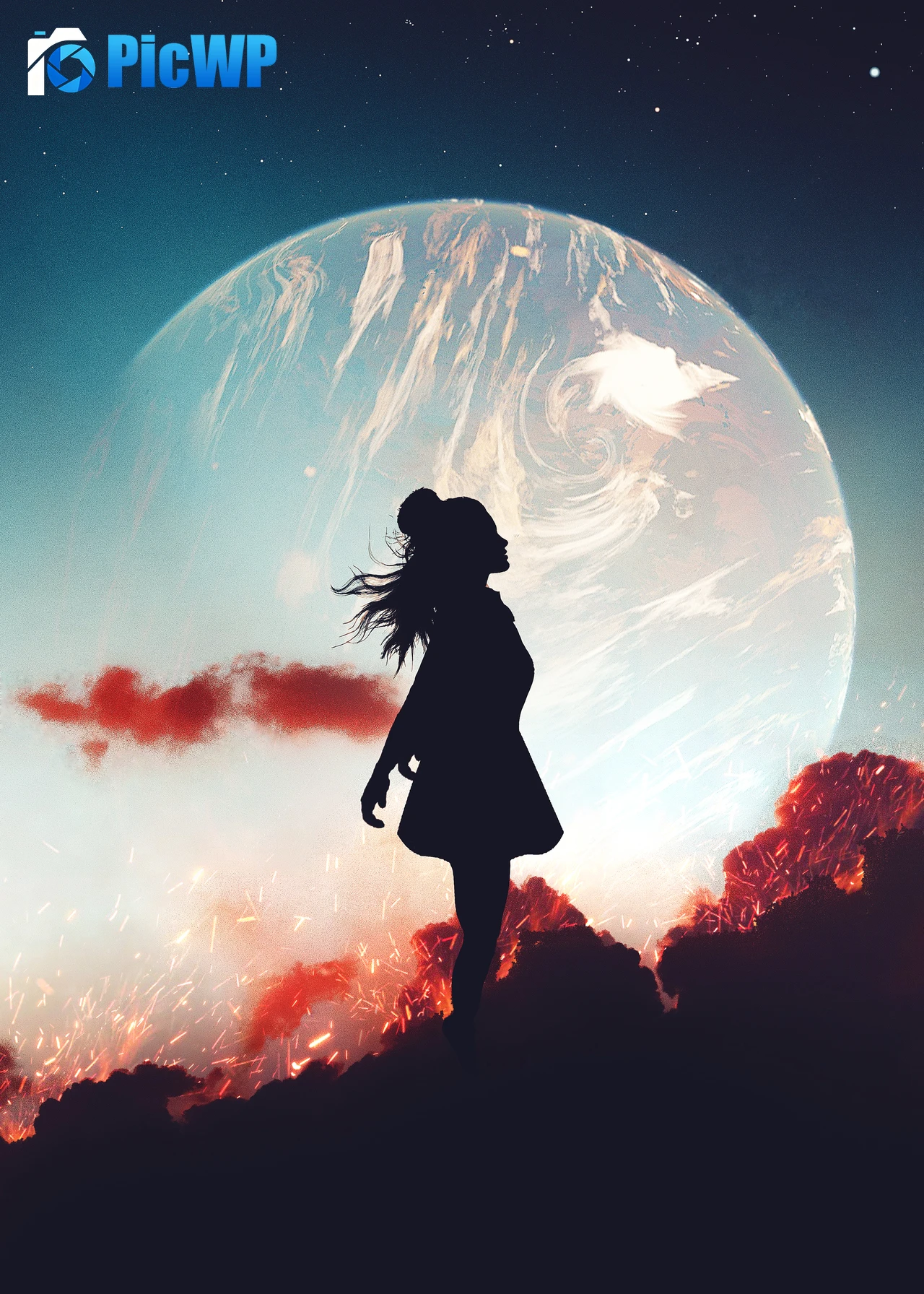 Alone Girl 5K Mobile Wallpaper