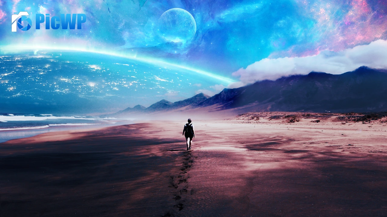 Alone Beach 4K PC Wallpaper