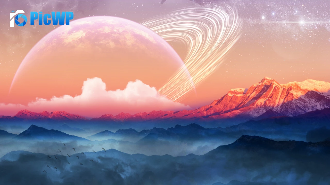 Mountains Planet 4K PC Wallpaper