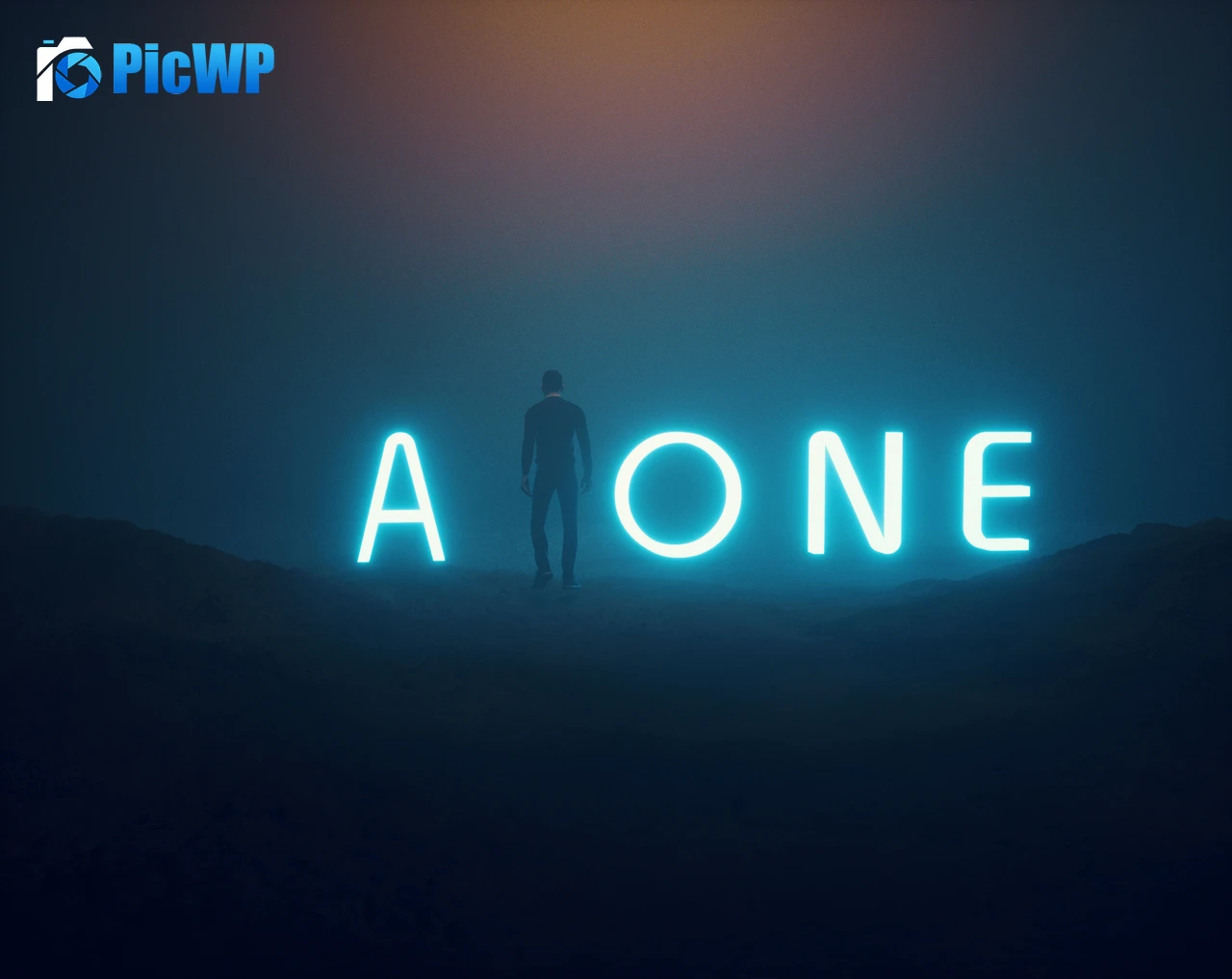 Alone Neon 4K PC Wallpaper