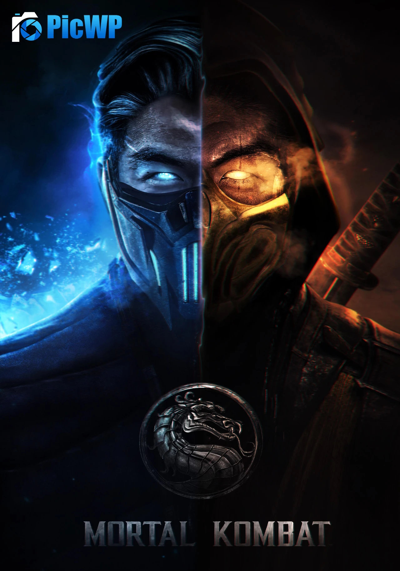 Mortal Kombat Sub-Zero 5K Mobile Wallpaper
