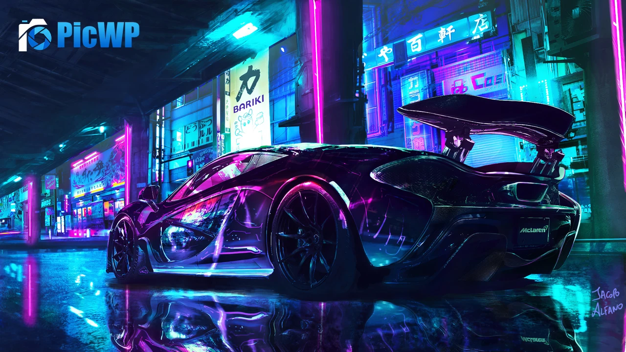 Cyberpunk McLaren 4K PC Wallpaper