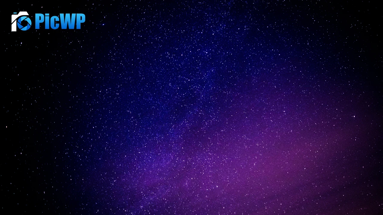Starry sky Purple sky 4K PC Wallpaper