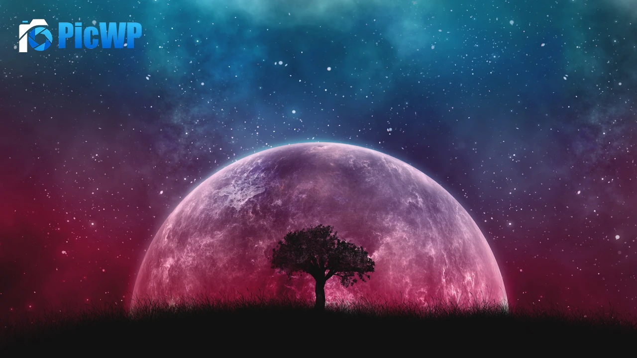 Lone tree Planet 4K PC Wallpaper