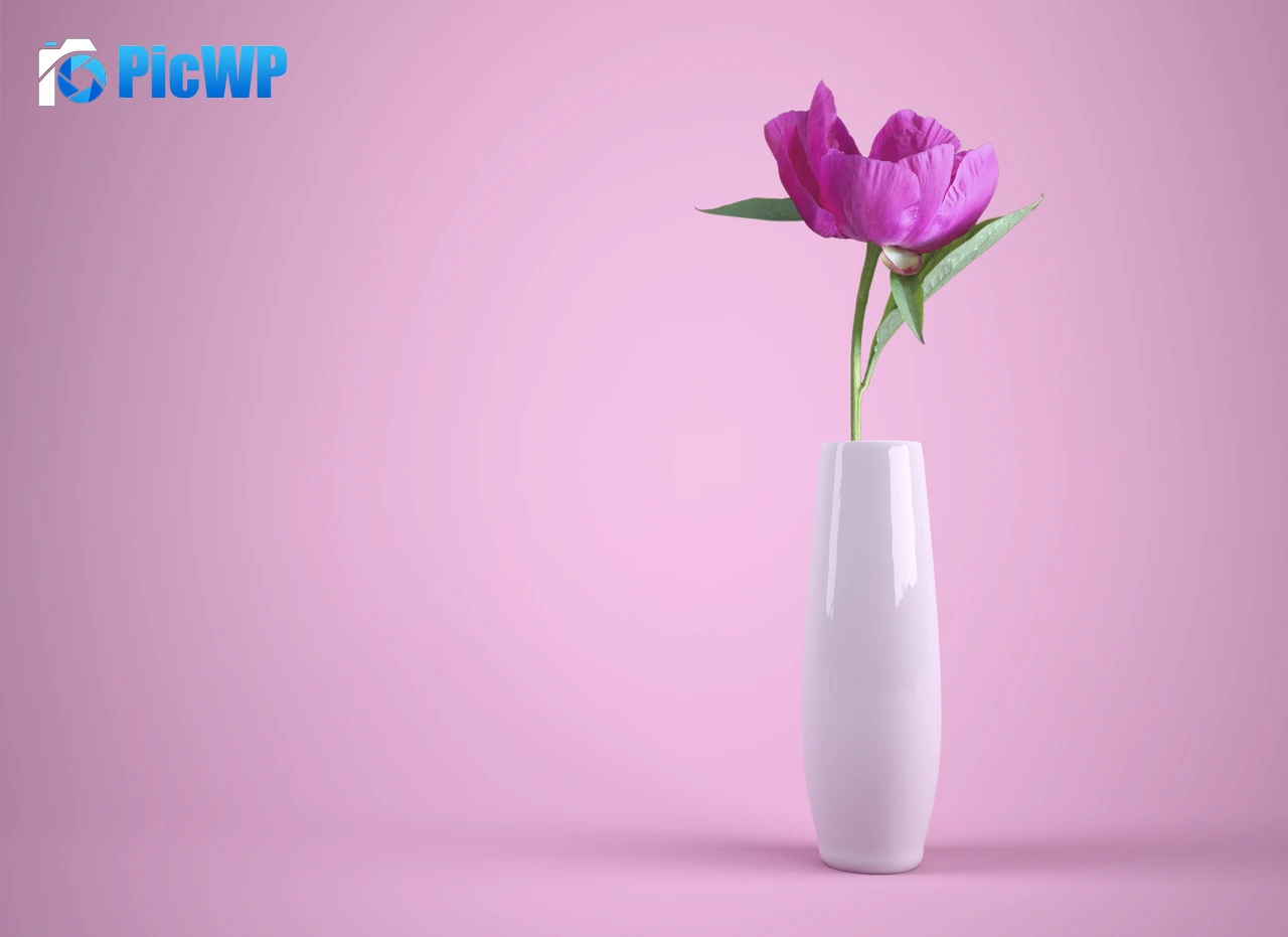 Pink flower Flower vase 4K PC Wallpaper