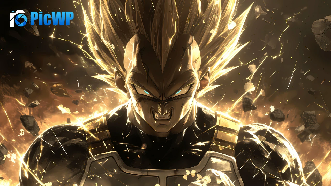 Vegeta AI art 4K PC Wallpaper