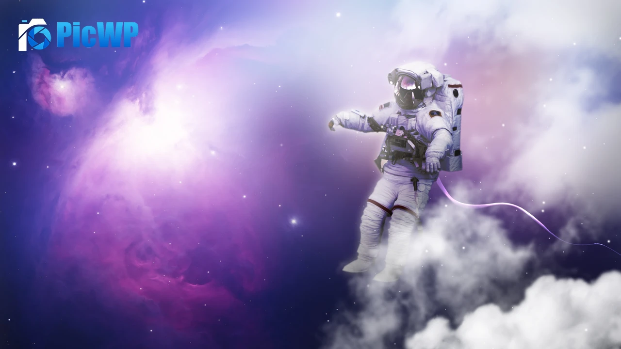Astronaut Nebula 4K PC Wallpaper