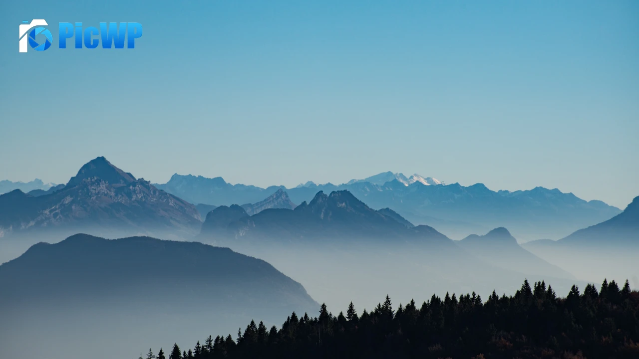 French Prealps Mountain range 4K PC Wallpaper