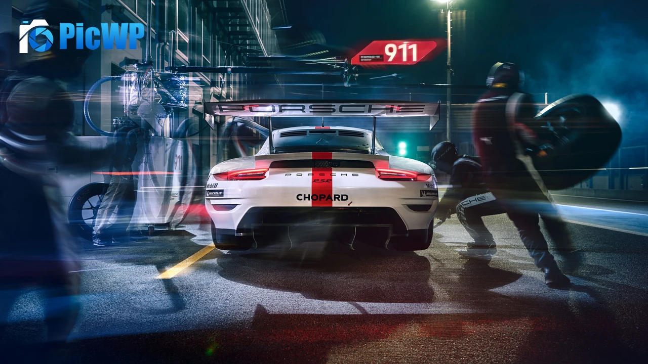 Porsche 911 RSR Pit stop 4K PC Wallpaper