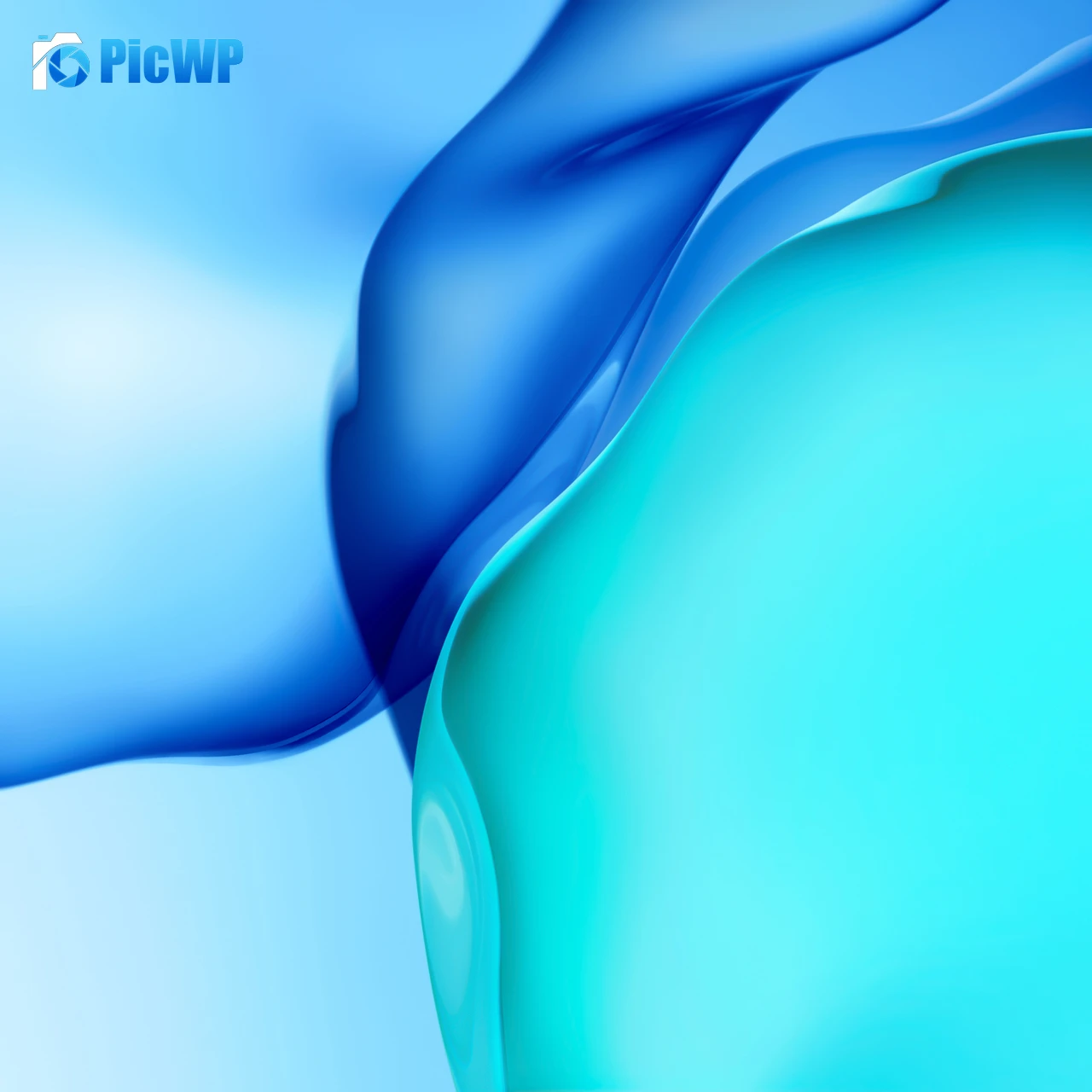 Huawei P40 Pro Blue 3K Fold Wallpaper