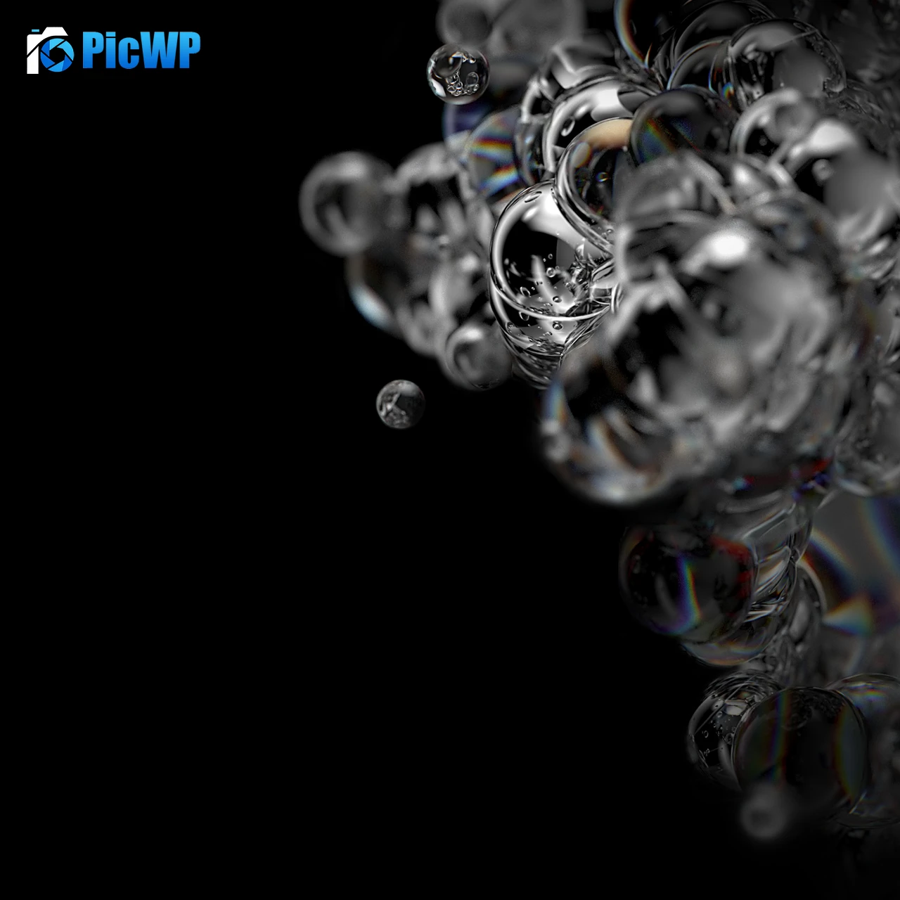 Bubbles AMOLED 4K Fold Wallpaper
