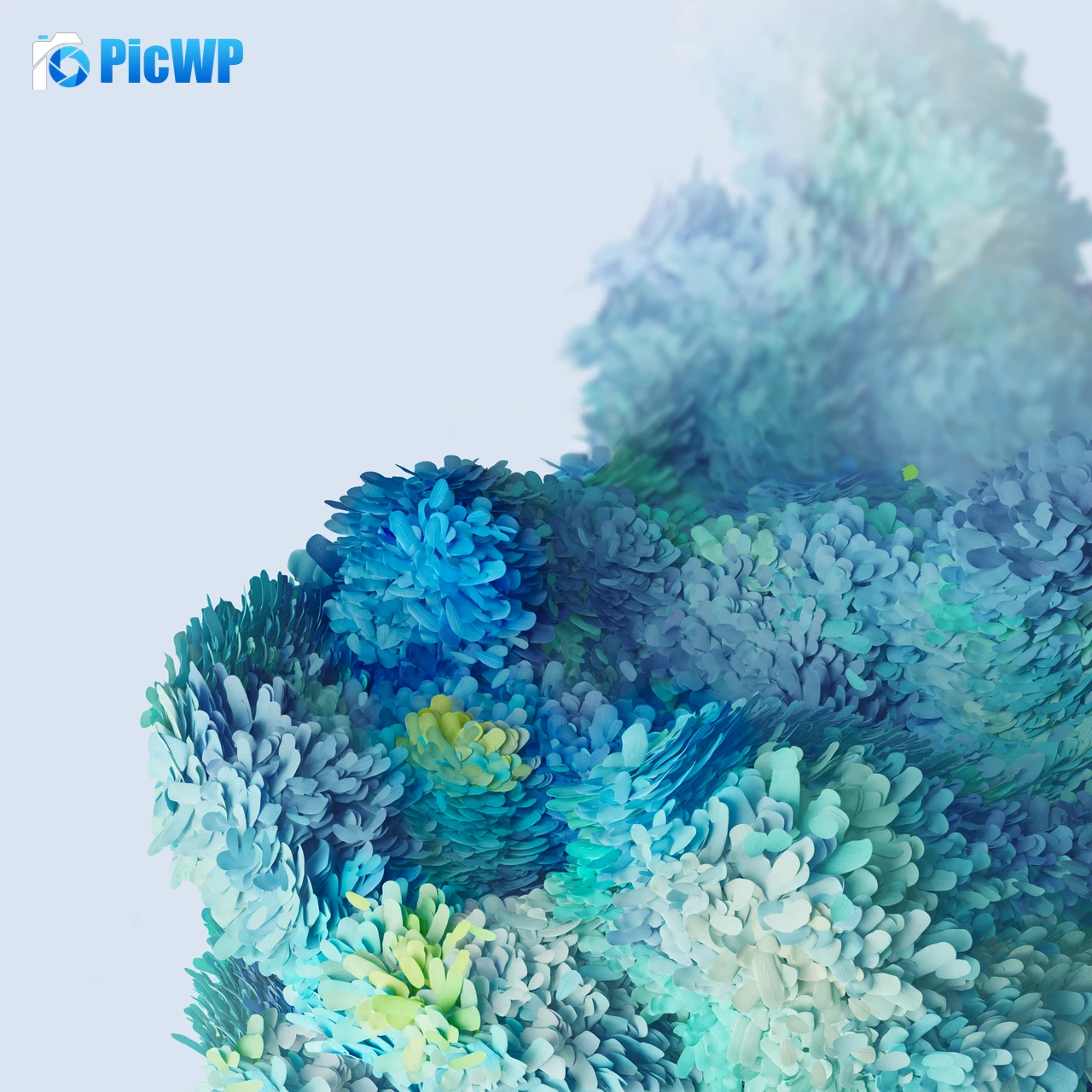 Samsung Galaxy S20 Turquoise 4K Fold Wallpaper