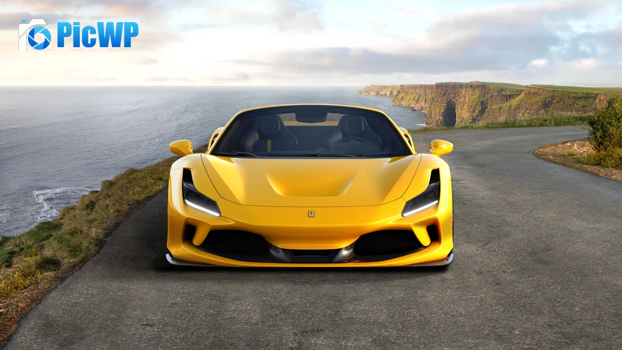 Ferrari F8 Spider 4K PC Wallpaper