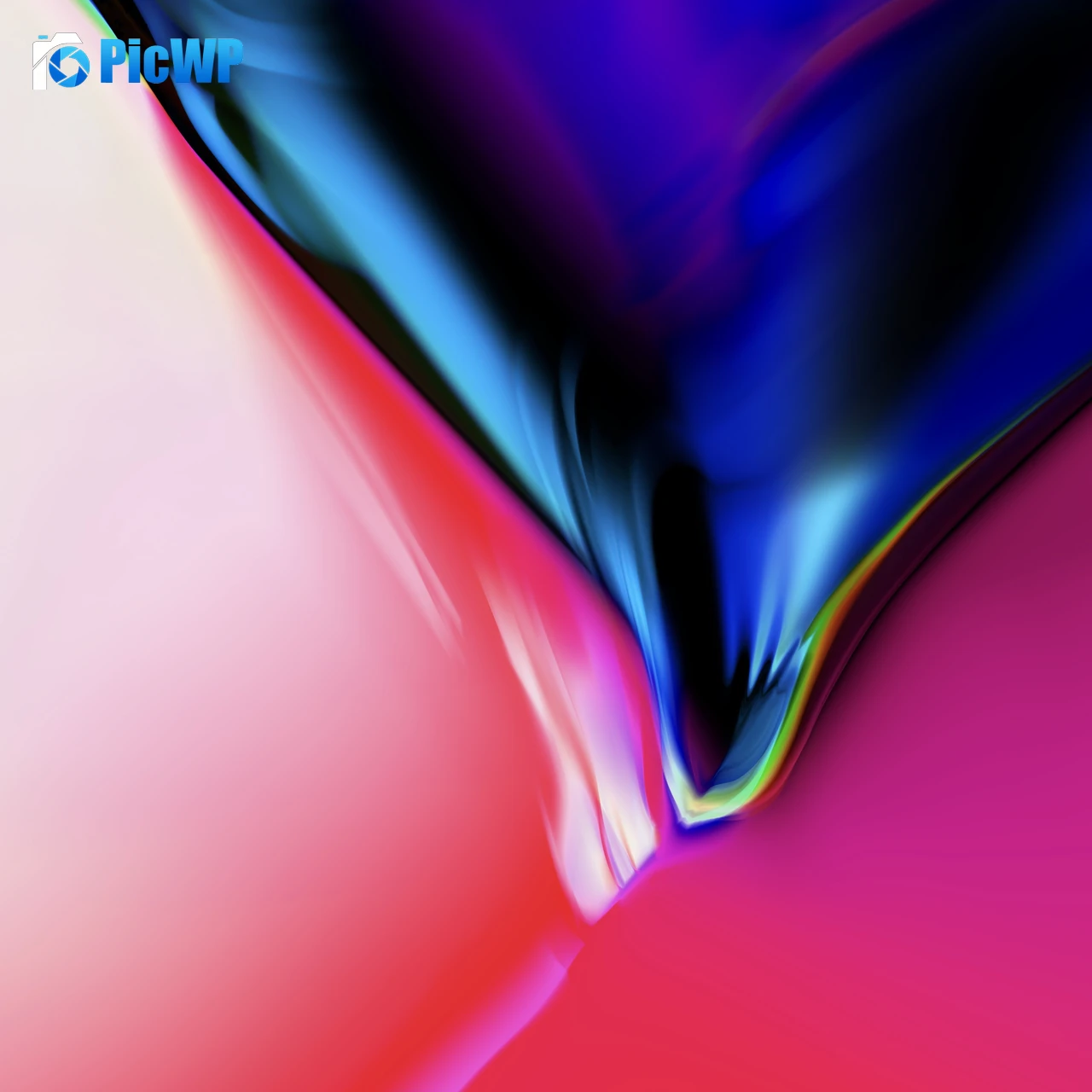 iOS 11 Aura Black Granite 3K Fold Wallpaper