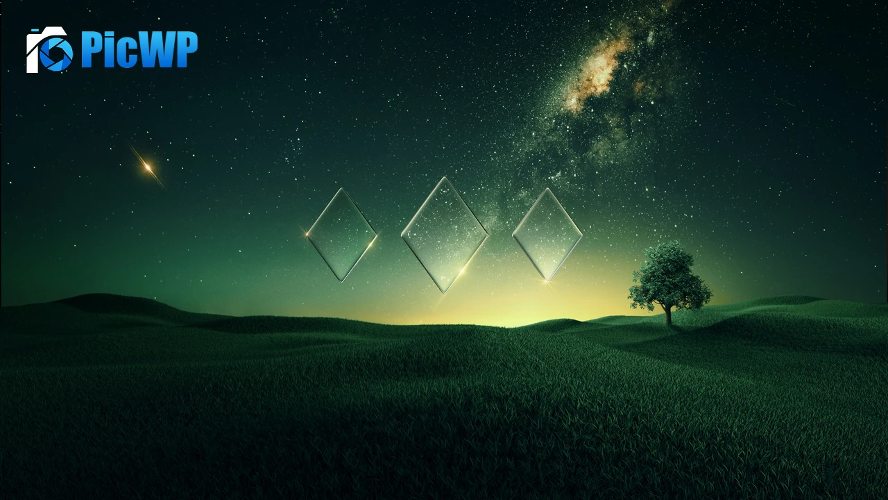 Starry sky Sunset 4K PC Wallpaper