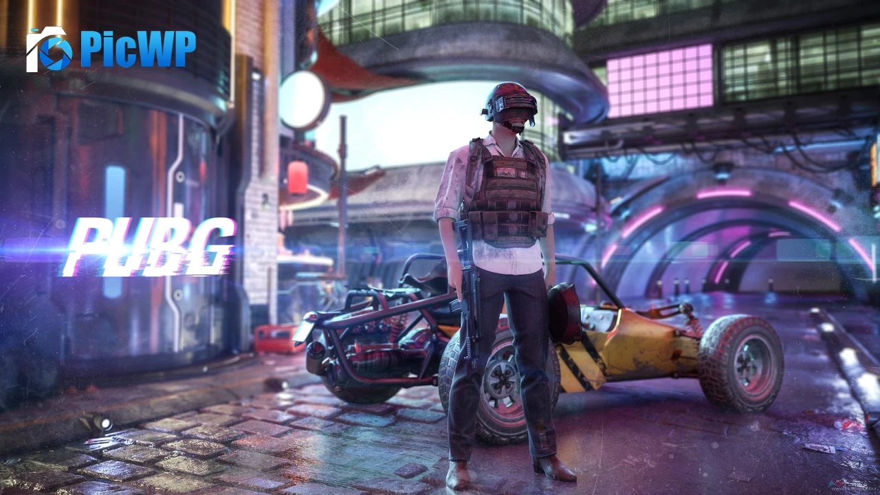 PUBG Neon 4K PC Wallpaper