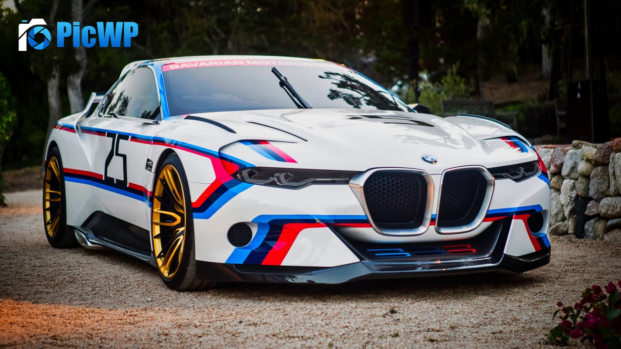 BMW 3.0 CSL Hommage R Concept cars 4K PC Wallpaper