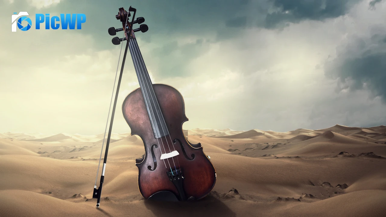 Violin Musical 4K PC Wallpaper