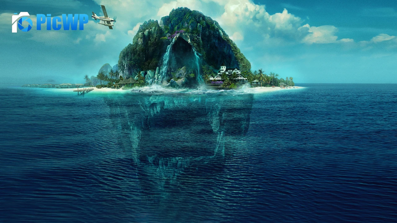 Fantasy Island Skull 4K PC Wallpaper