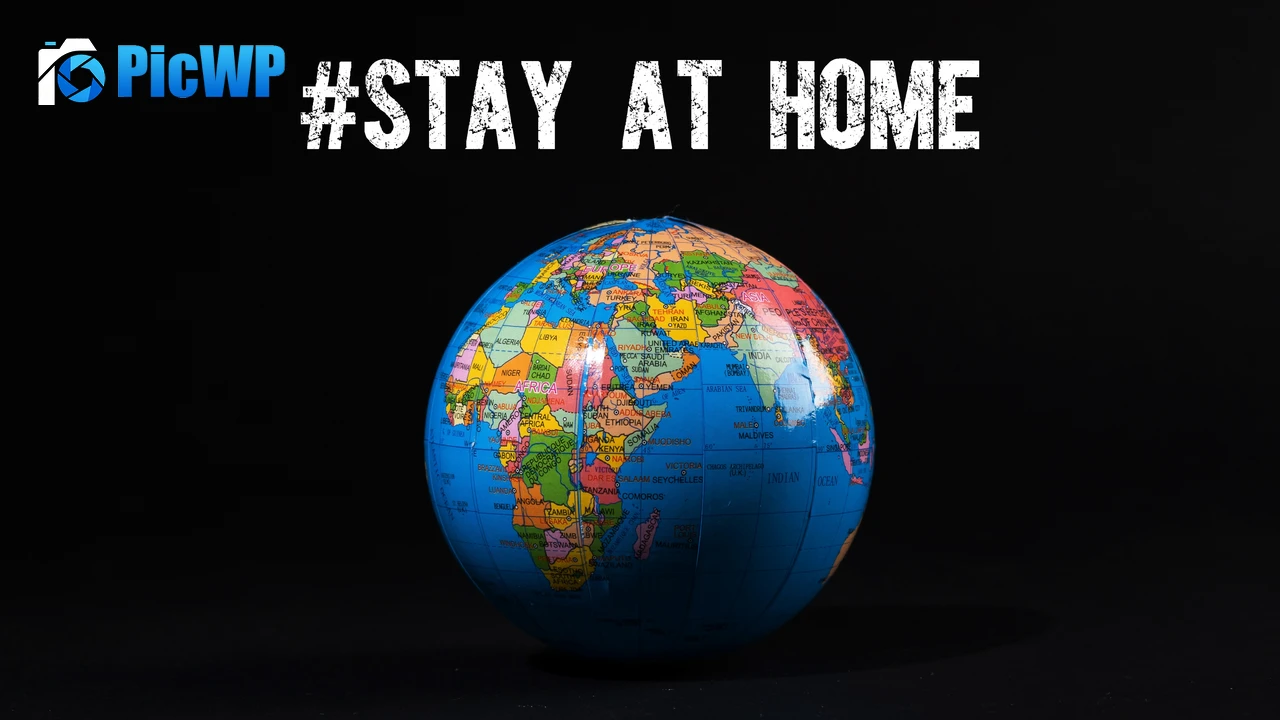 Stay at Home COVID-19 4K PC Wallpaper