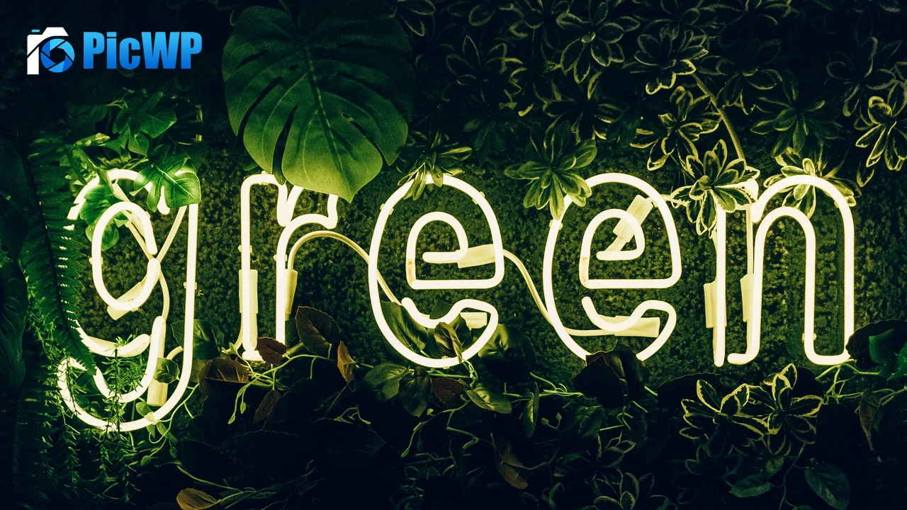 Green Neon sign 4K PC Wallpaper
