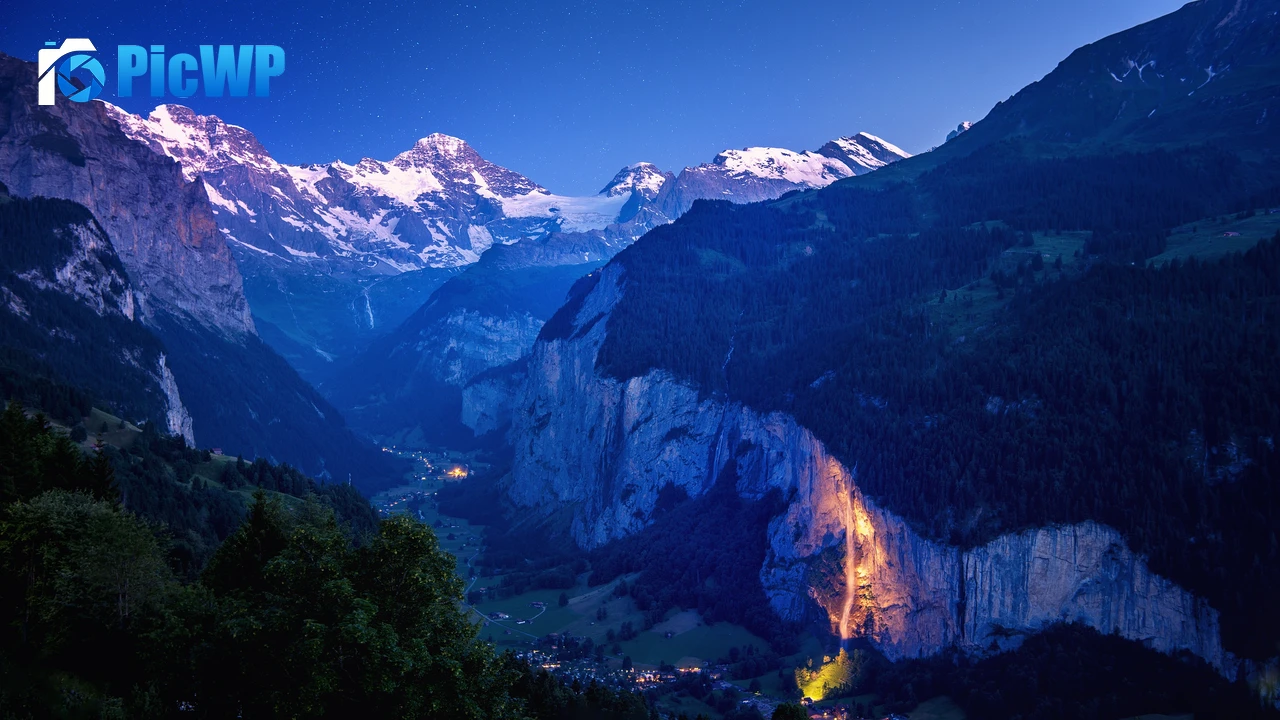 Lauterbrunnen Valley 4K PC Wallpaper
