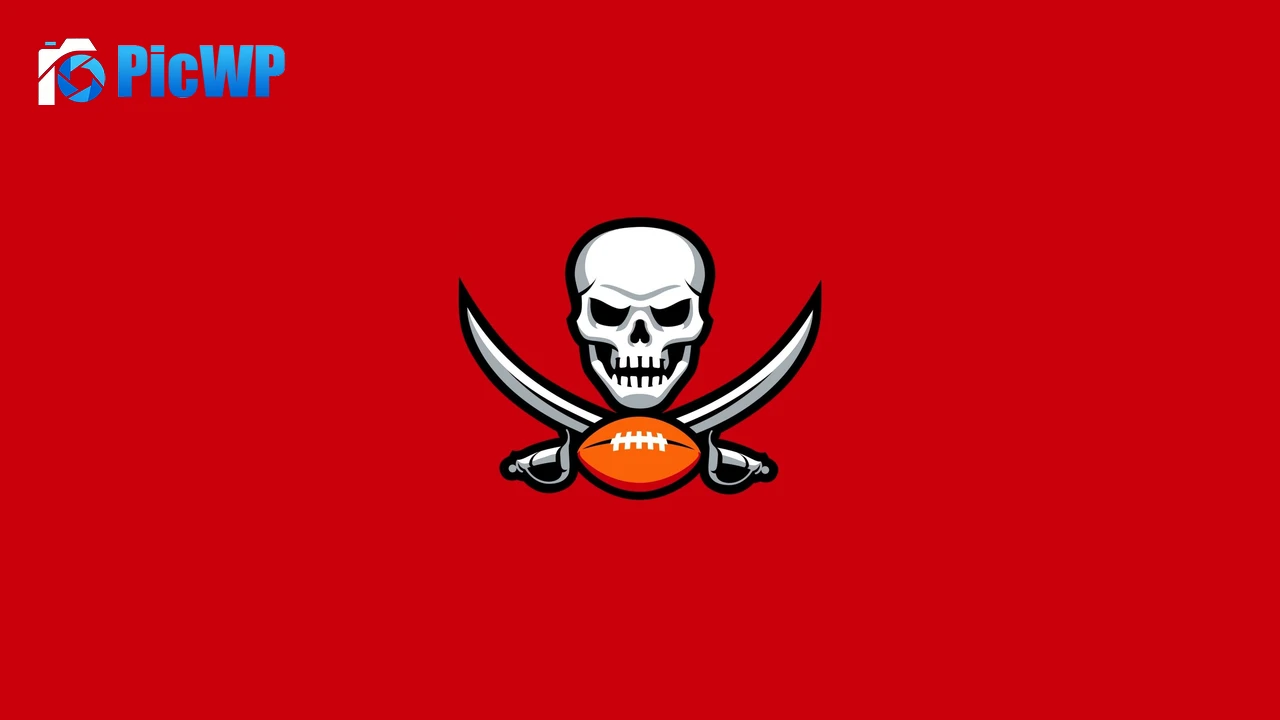 Tampa Bay Buccaneers Minimal logo 4K PC Wallpaper