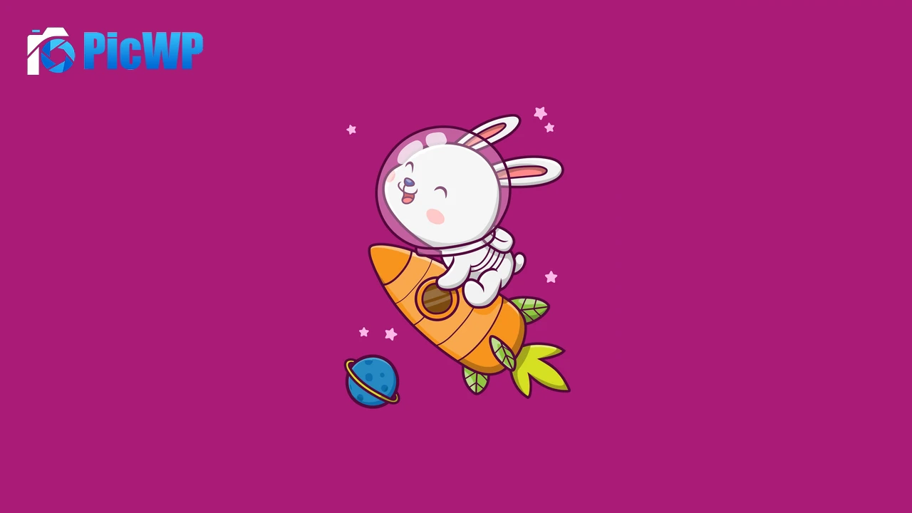 Cute rabbit Kawaii astronaut 4K PC Wallpaper
