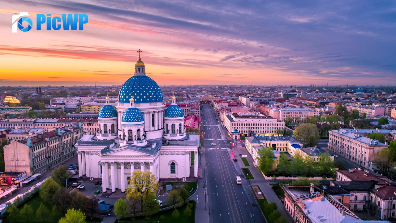 Trinity Cathedral Saint Petersburg 4K PC Wallpaper