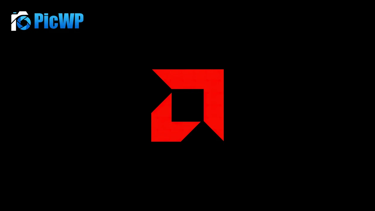 AMD Minimal logo 4K PC Wallpaper