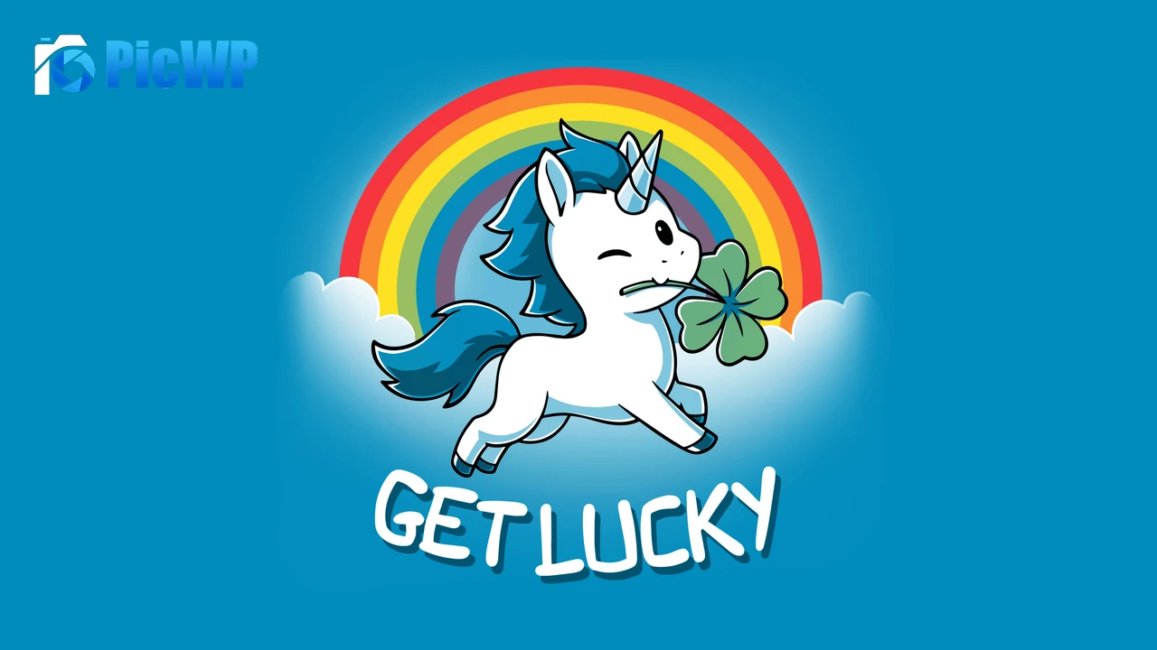 Get lucky Unicorn 4K PC Wallpaper