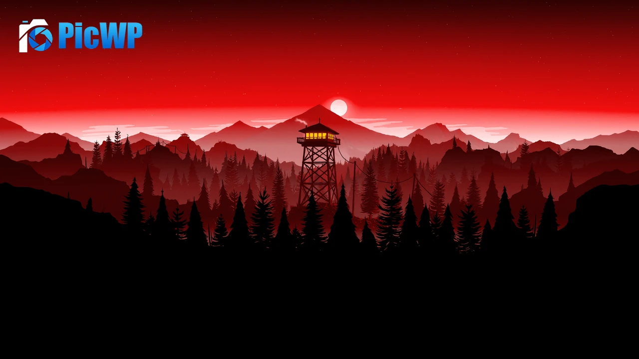 Firewatch Red Sky 4K PC Wallpaper