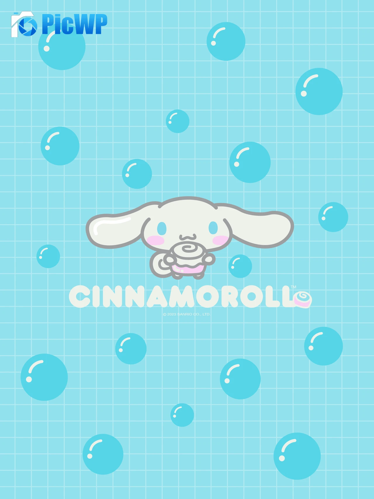 Cinnamoroll Pastel cyan 5K Mobile Wallpaper
