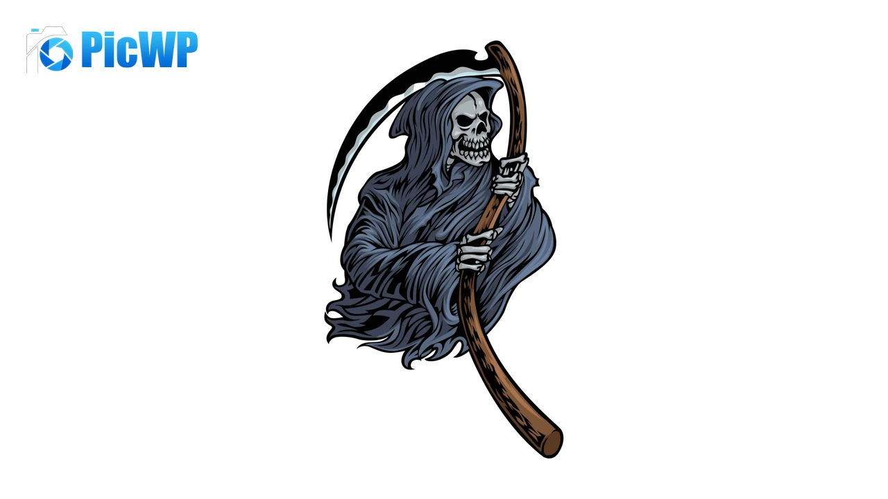 Grim Reaper Illustration 4K PC Wallpaper