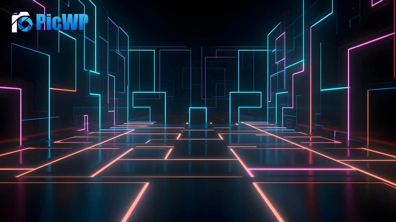 Neon Lights Wall 4K PC Wallpaper