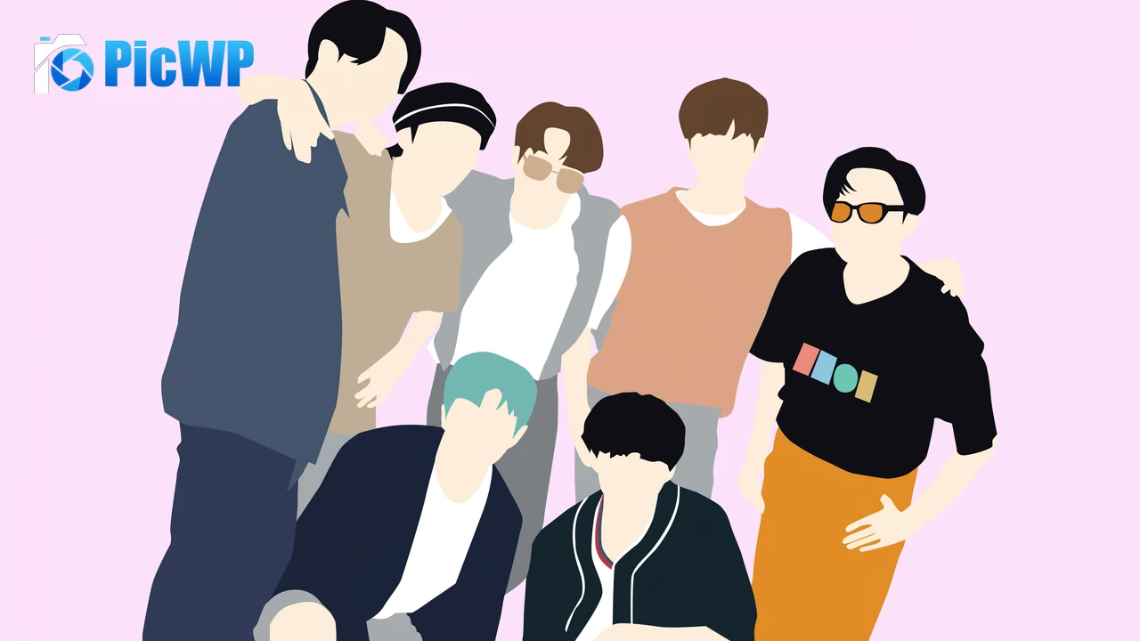 BTS Dynamite Minimalist 4K PC Wallpaper