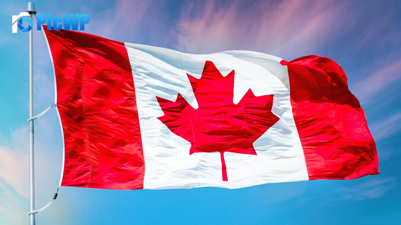 Canada National flag 4K PC Wallpaper