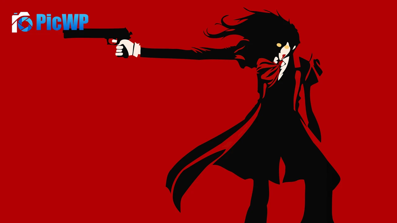 Alucard Minimal art 4K PC Wallpaper