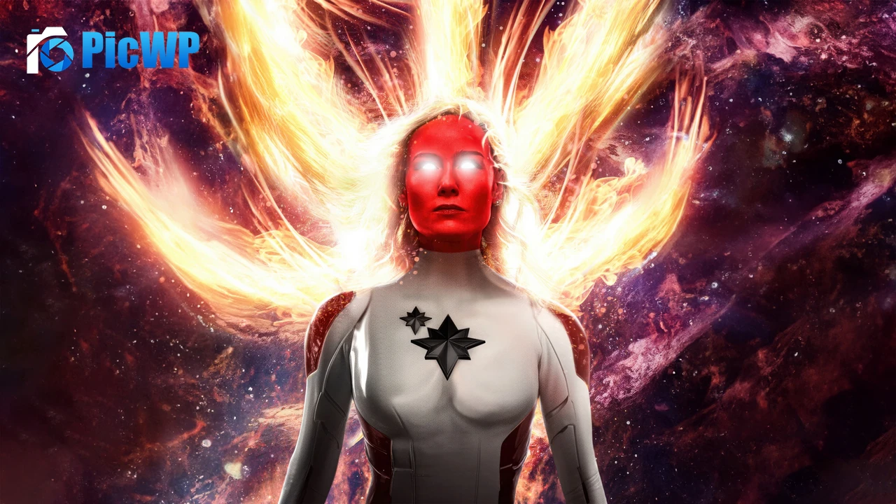 Captain Marvel Binary 4K PC Wallpaper