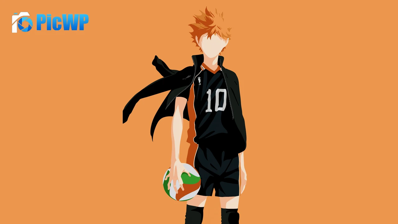 Shoyo Hinata (Haikyuu) Minimalist 4K PC Wallpaper
