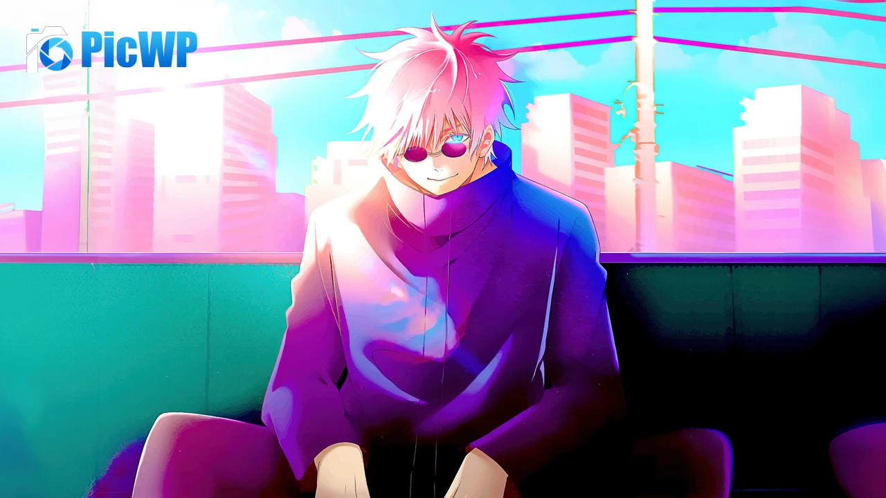Satoru Gojo Pop Art 4K PC Wallpaper